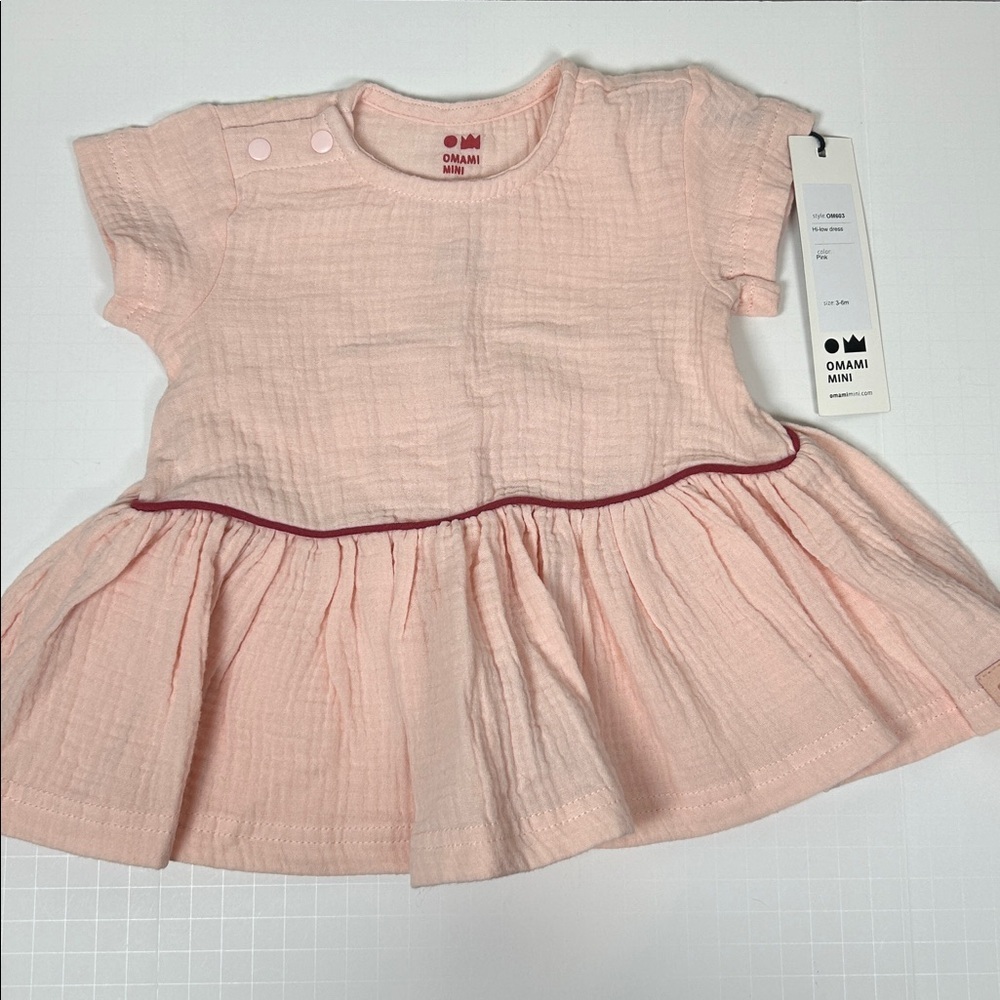 Omamimini Pink Hi-Low Dress